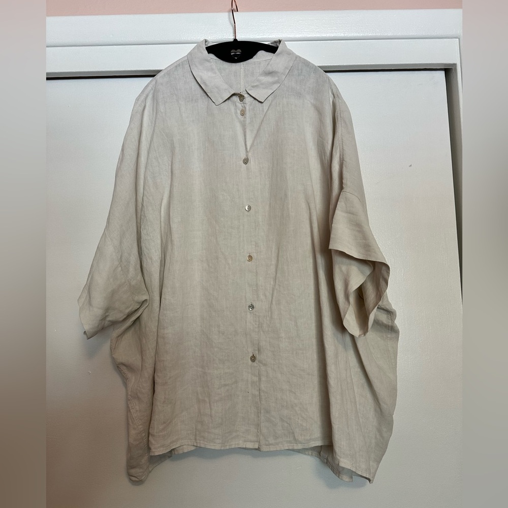 Oska oversized linen shirt